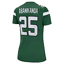 Zennovawear Israel Abanikanda 25 New York Jets Women's Game Jersey - Gotham Green