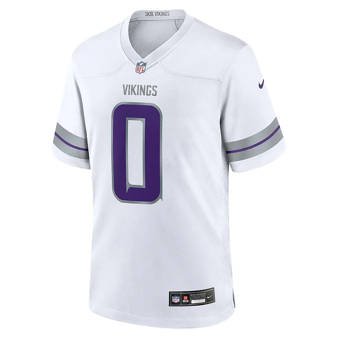 Zennovawear Ivan Pace Jr 0 Minnesota Vikings Alternate Game Men Jersey - White