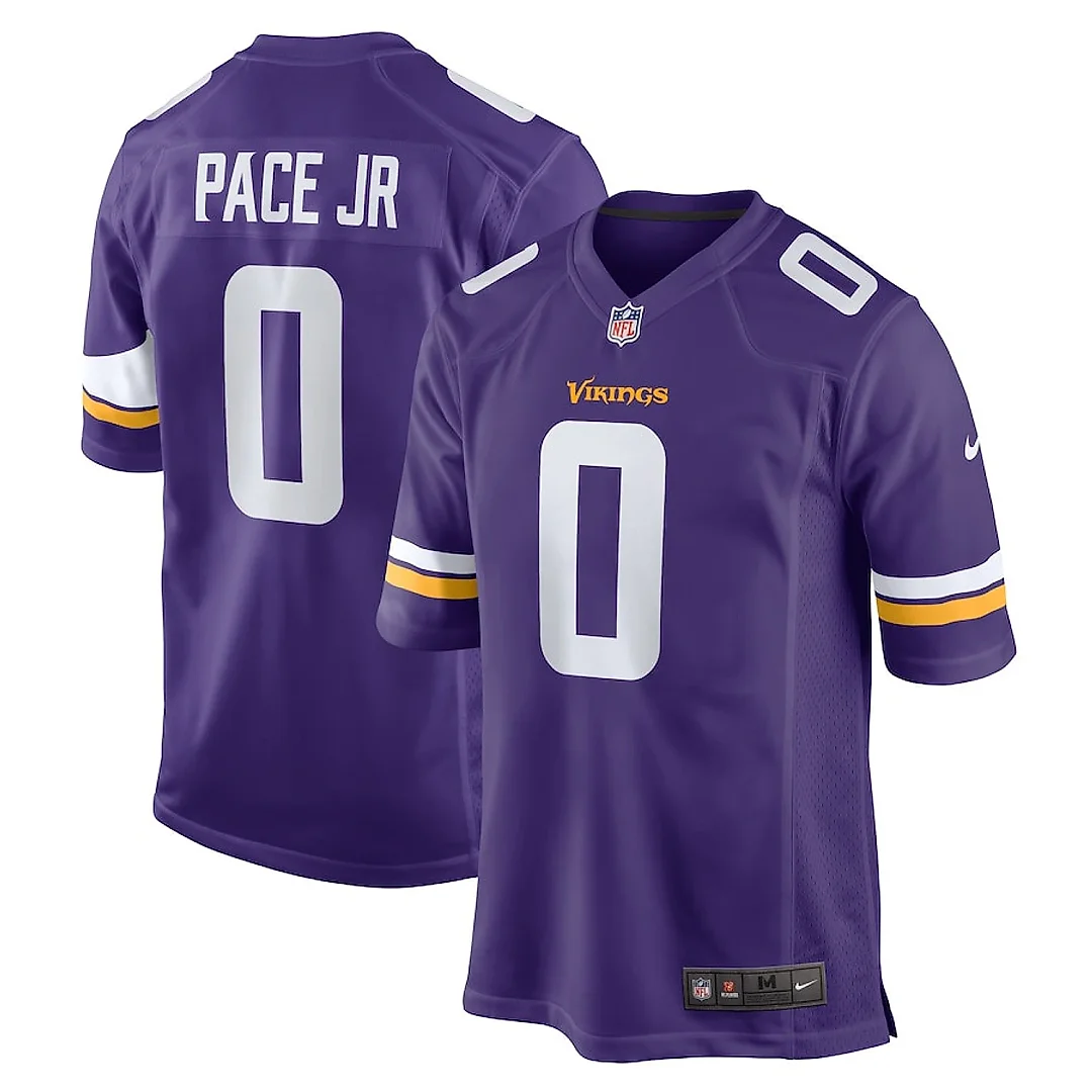 Zennovawear Ivan Pace Jr 0 Minnesota Vikings Game Men Jersey - Purple