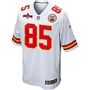 Zennovawear Izaiah Gathings 85 Kansas City Chiefs AFC Champions Patch Game Men Jersey - White