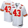 Zennovawear Jack Cochrane 43 Kansas City Chiefs AFC Champions Patch Game Men Jersey - White