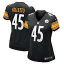 Zennovawear Jack Colletto 45 Pittsburgh Steelers Game Women Jersey - Black