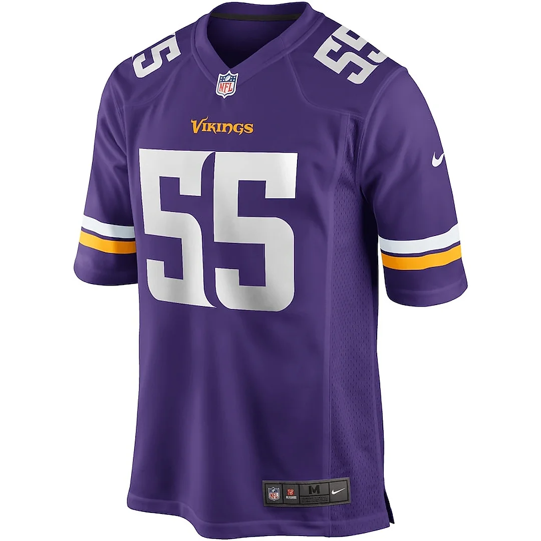 Zennovawear Jack Del Rio 55 Minnesota Vikings Men Game Retired Jersey - Purple