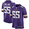Zennovawear Jack Del Rio 55 Minnesota Vikings Men Game Retired Jersey - Purple