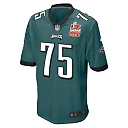 Zennovawear Jack Driscoll 75 Philadelphia Eagles Super Bowl LIX Champions Patch Game Men Jersey - Midnight Green