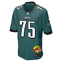 Zennovawear Jack Driscoll 75 Philadelphia Eagles Super Bowl LIX New Orleans Patch Game Men Jersey - Midnight Green