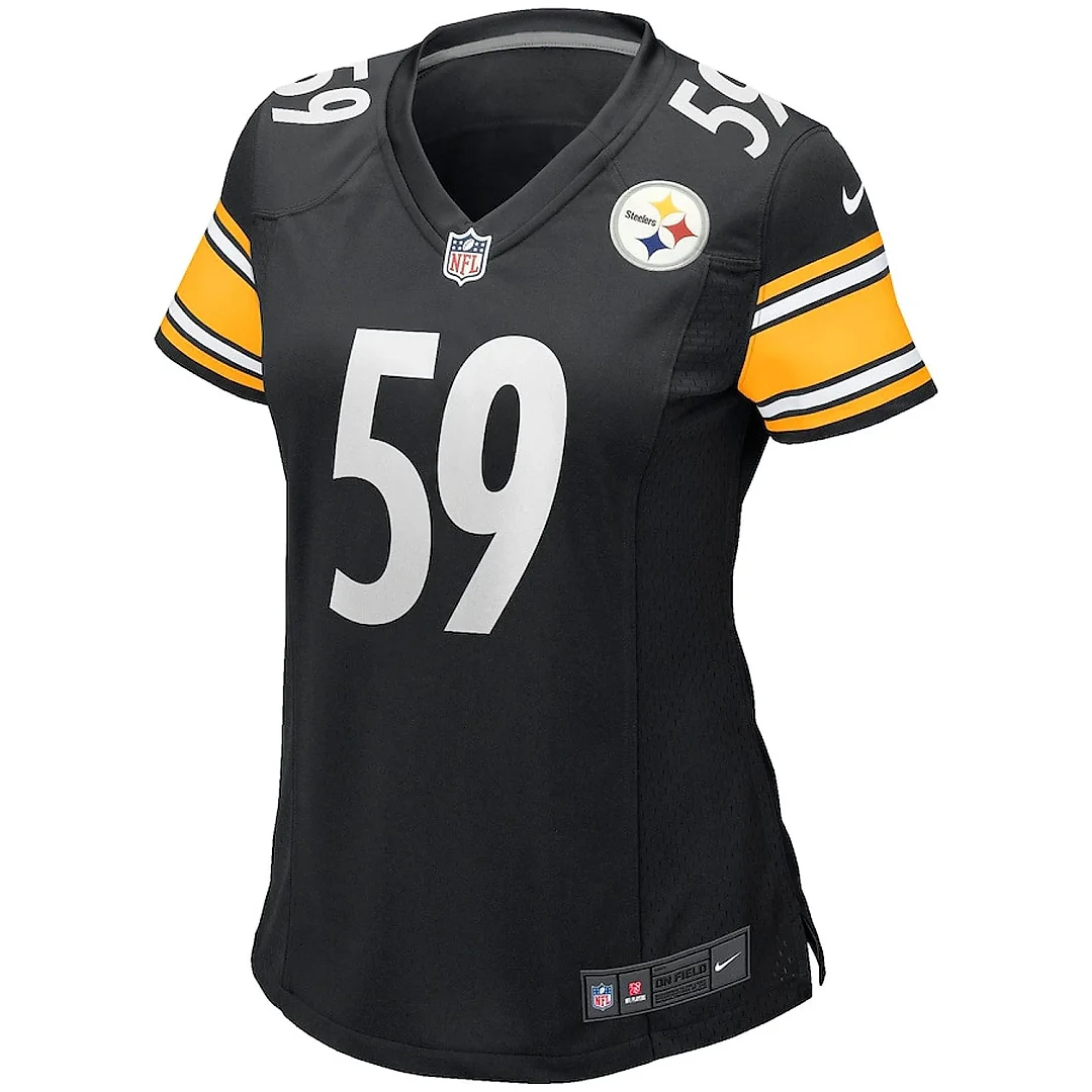 Zennovawear Jack Ham 59 Pittsburgh Steelers Women Game Retired Jersey - Black