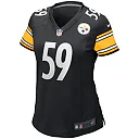 Zennovawear Jack Ham 59 Pittsburgh Steelers Women Game Retired Jersey - Black