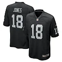 Zennovawear Jack Jones 18 Las Vegas Raiders Team Game Men Jersey - Black