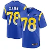 Zennovawear Jackie Slater 78 Los Angeles Rams Men Game Retired Jersey - Royal