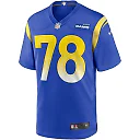 Zennovawear Jackie Slater 78 Los Angeles Rams Men Game Retired Jersey - Royal