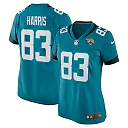 Zennovawear Jacob Harris 83 Jacksonville Jaguars Women's Game Jersey - Teal