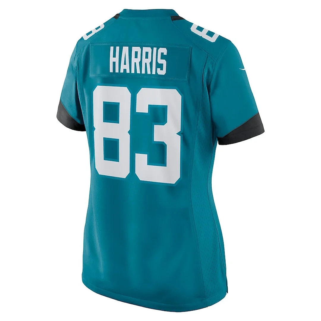 Zennovawear Jacob Harris 83 Jacksonville Jaguars Women's Game Jersey - Teal