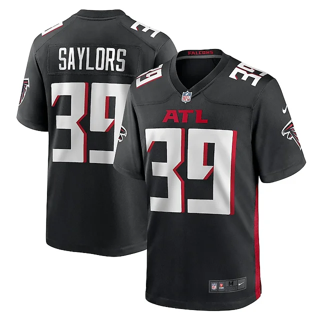 Zennovawear Jacob Saylors 39 Atlanta Falcons Game Men Jersey - Black