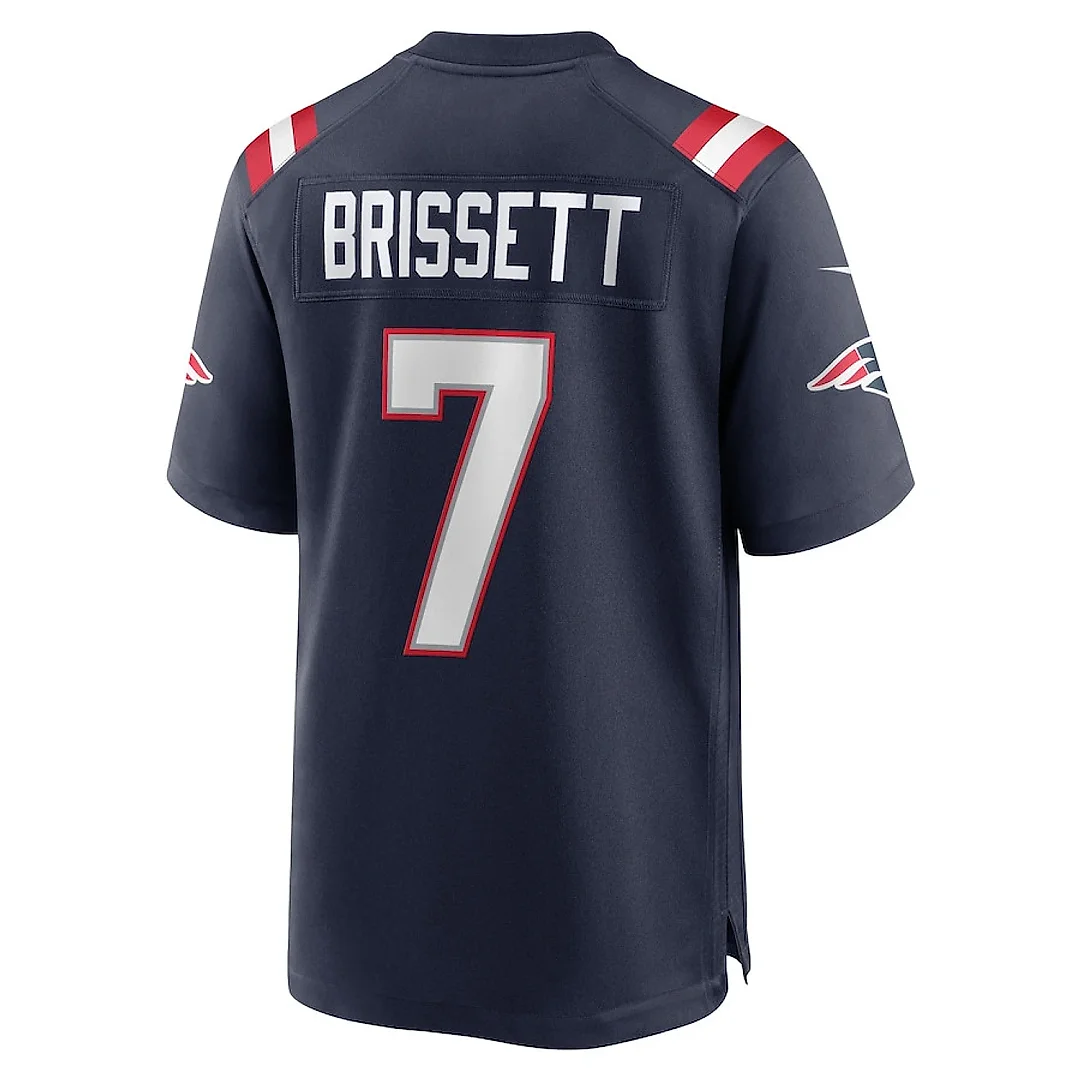 Zennovawear Jacoby Brissett 7 New England Patriots Game Men Jersey - Navy