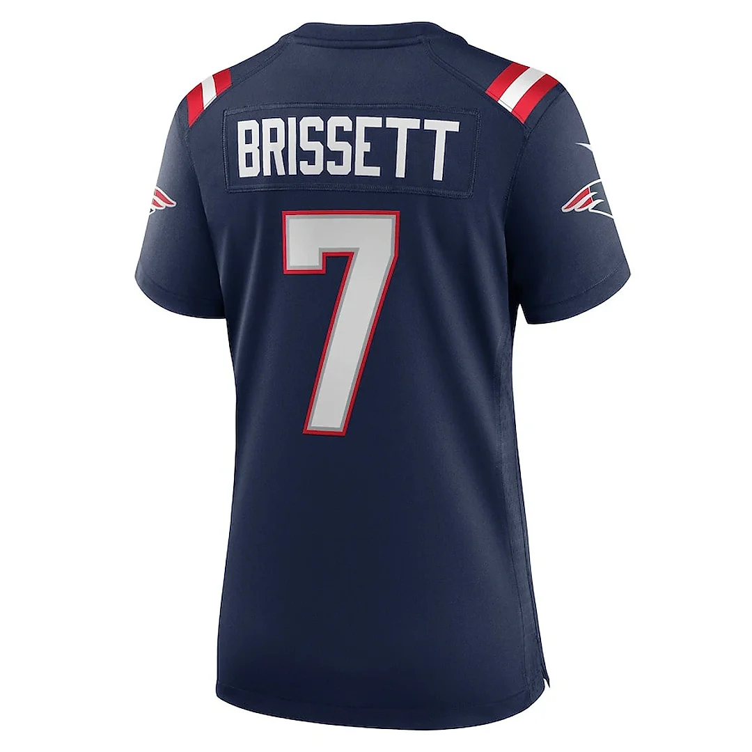 Zennovawear Jacoby Brissett 7 New England Patriots Women's Team Game Jersey - Navy
