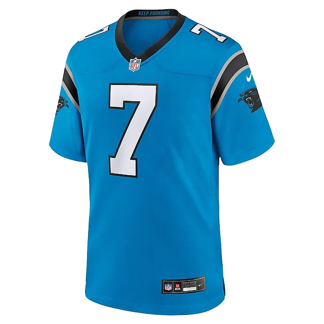 Zennovawear Jadeveon Clowney 7 Carolina Panthers Alternate Game Jersey - Men Blue