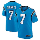 Zennovawear Jadeveon Clowney 7 Carolina Panthers Alternate Game Jersey - Men Blue