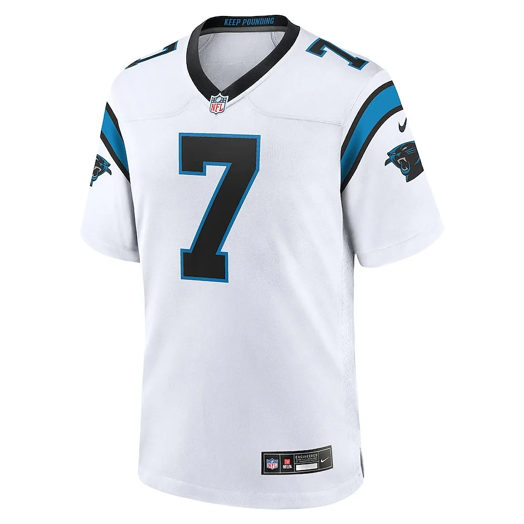 Zennovawear Jadeveon Clowney 7 Carolina Panthers Game Men Jersey - White
