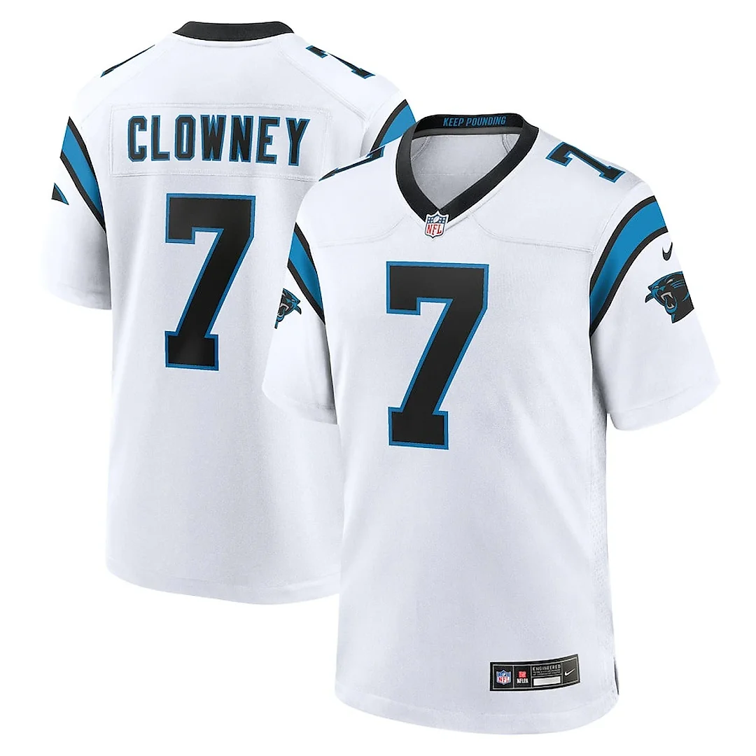 Zennovawear Jadeveon Clowney 7 Carolina Panthers Game Men Jersey - White