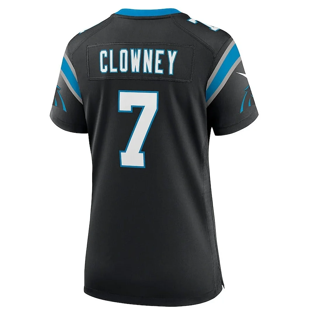 Zennovawear Jadeveon Clowney 7 Carolina Panthers Game Women Jersey - Black