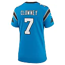 Zennovawear Jadeveon Clowney 7 Carolina Panthers Women's Alternate Game Jersey - Blue