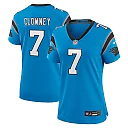 Zennovawear Jadeveon Clowney 7 Carolina Panthers Women's Alternate Game Jersey - Blue