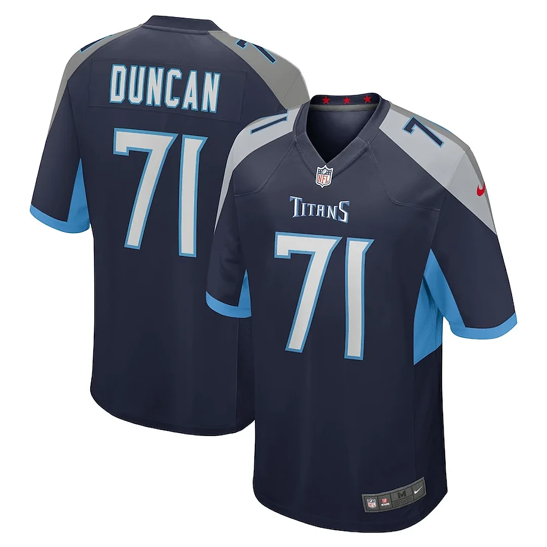 Zennovawear Jaelyn Duncan 71 Tennessee Titans Game Men Jersey - Navy