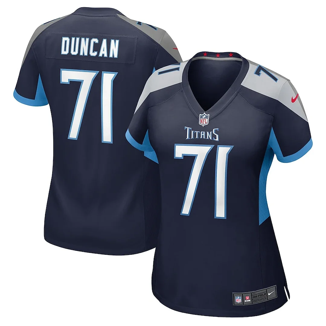 Zennovawear Jaelyn Duncan 71 Tennessee Titans Women's Game Jersey - Navy