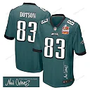 Zennovawear Jahan Dotson 83 Philadelphia Eagles Super Bowl LIX Champions Patch 'New Orleans - Where Legends Are Made' EMBROIDERED Game Men Jersey...