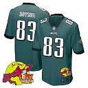 Zennovawear Jahan Dotson 83 Philadelphia Eagles Super Bowl LIX New Orleans Patch Game Men Jersey - Midnight Green