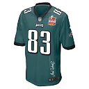 Zennovawear Jahan Dotson 83 Philadelphia Eagles Super Bowl LIX Champions Patch 'New Orleans - The Ultimate Showdown' EMBROIDERED Game Men Jersey...