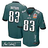 Zennovawear Jahan Dotson 83 Philadelphia Eagles Super Bowl LIX Champions Patch 'New Orleans - Where Passion Ignites' EMBROIDERED Game Men Jersey...