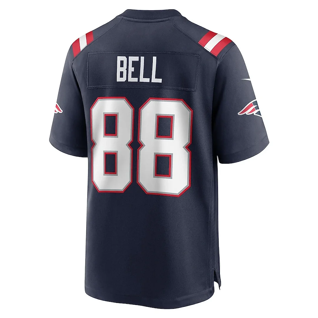 Zennovawear Jaheim Bell 88 New England Patriots Game Men Jersey - Navy