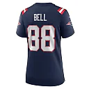 Zennovawear Jaheim Bell 88 New England Patriots Women's Team Game Jersey - Navy