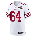 Zennovawear Jake Brendel 64 San Francisco 49ers NFC Champions Patch Game Men Jersey - White