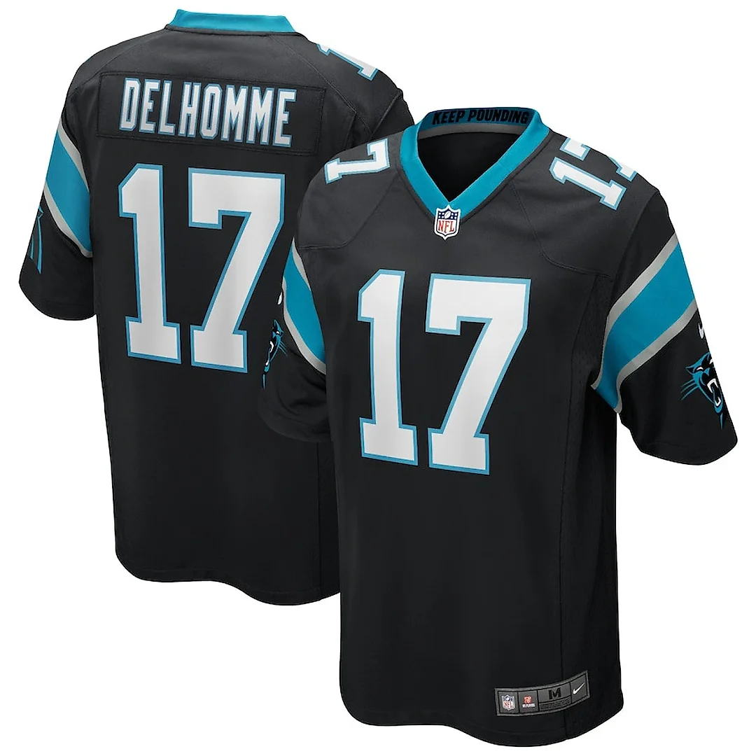 Zennovawear Jake Delhomme 17 Carolina Panthers Men Game Retired Jersey - Black