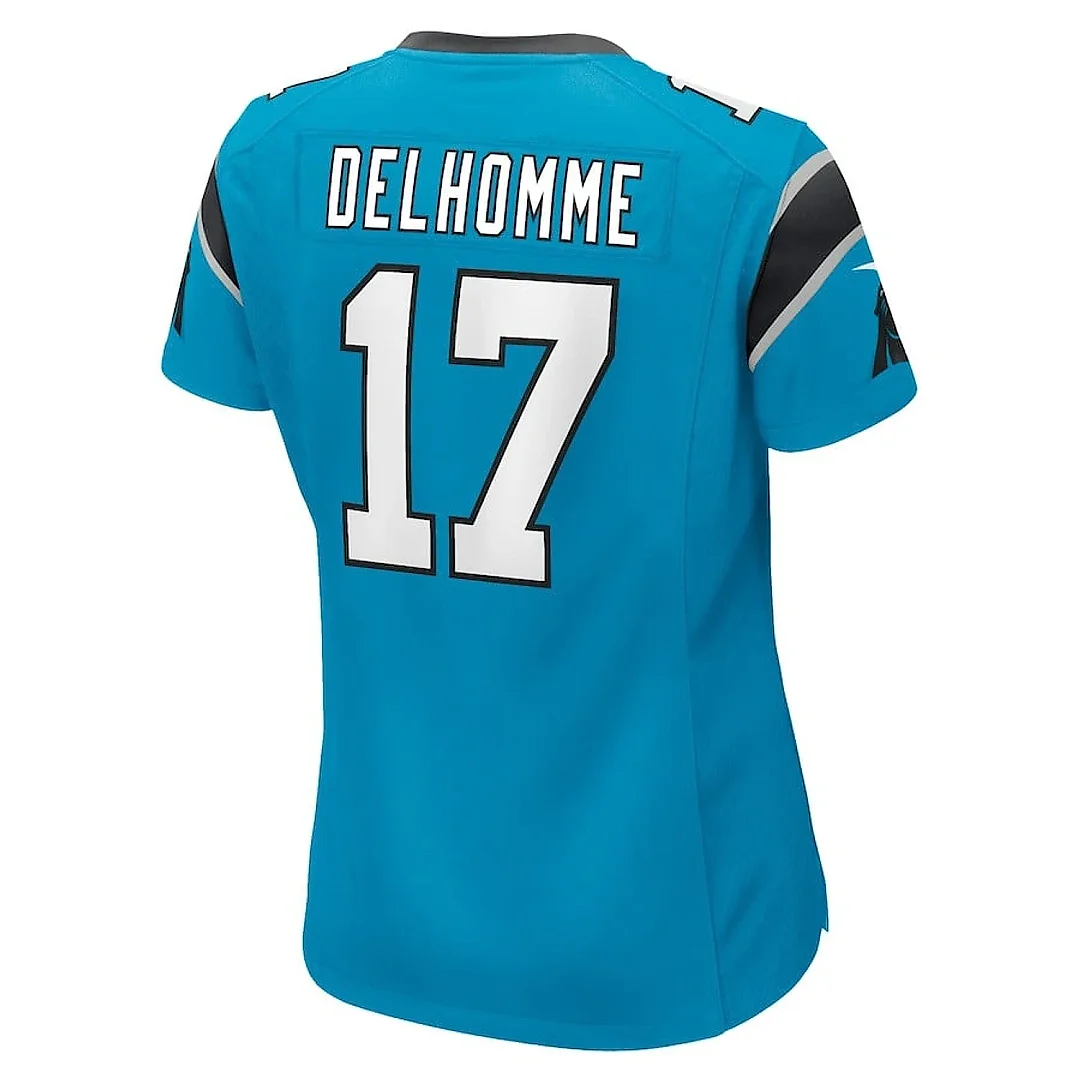 Zennovawear Jake Delhomme 17 Carolina Panthers Women Retired Jersey - Blue