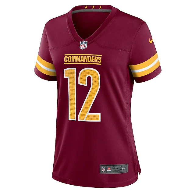 Zennovawear Jake Fromm 12 Washington Commanders Women Home Game Jersey - Burgundy