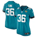 Zennovawear Jake Funk 36 Jacksonville Jaguars Women's Team Game Jersey - Teal