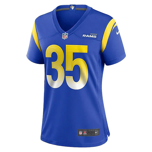 Zennovawear Jake Hummel 35 Los Angeles Rams Women Game Jersey - Royal