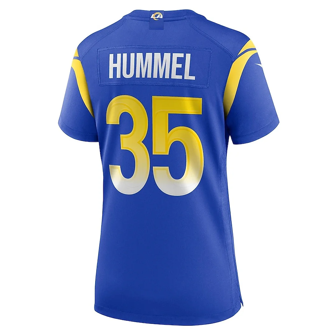 Zennovawear Jake Hummel 35 Los Angeles Rams Women Game Jersey - Royal