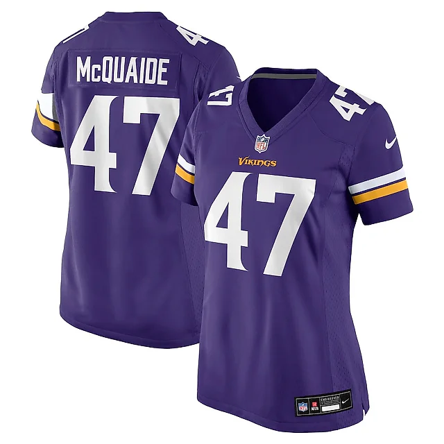 Zennovawear Jake McQuaide 47 Minnesota Vikings Women's Game Jersey - Purple