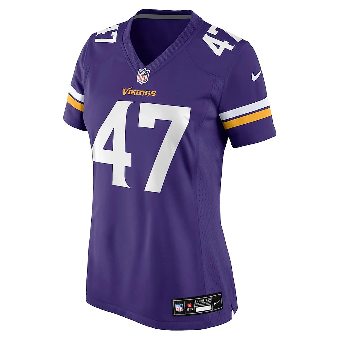 Zennovawear Jake McQuaide 47 Minnesota Vikings Women's Game Jersey - Purple