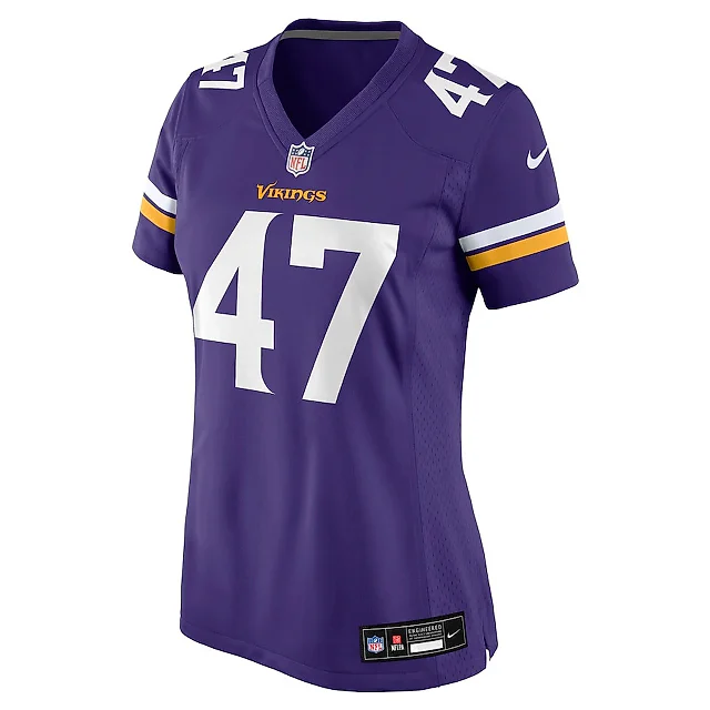 Zennovawear Jake McQuaide 47 Minnesota Vikings Women's Game Jersey - Purple