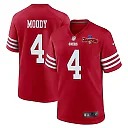 Zennovawear Jake Moody 4 San Francisco 49ers NFC Champions Patch Game Men Jersey - Scarlet