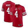 Zennovawear Jake Moody 4 San Francisco 49ers NFC Champions Patch Game Men Jersey - Scarlet