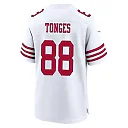 Zennovawear Jake Tonges 88 San Francisco 49ers NFC Champions Patch Game Men Jersey - White