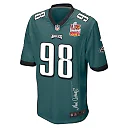 Zennovawear Jalen Carter 98 Philadelphia Eagles Super Bowl LIX Champions Patch 'New Orleans - Where Passion Ignites' EMBROIDERED Game Men Jersey...