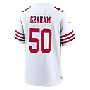 Zennovawear Jalen Graham 50 San Francisco 49ers NFC Champions Patch Game Men Jersey - White